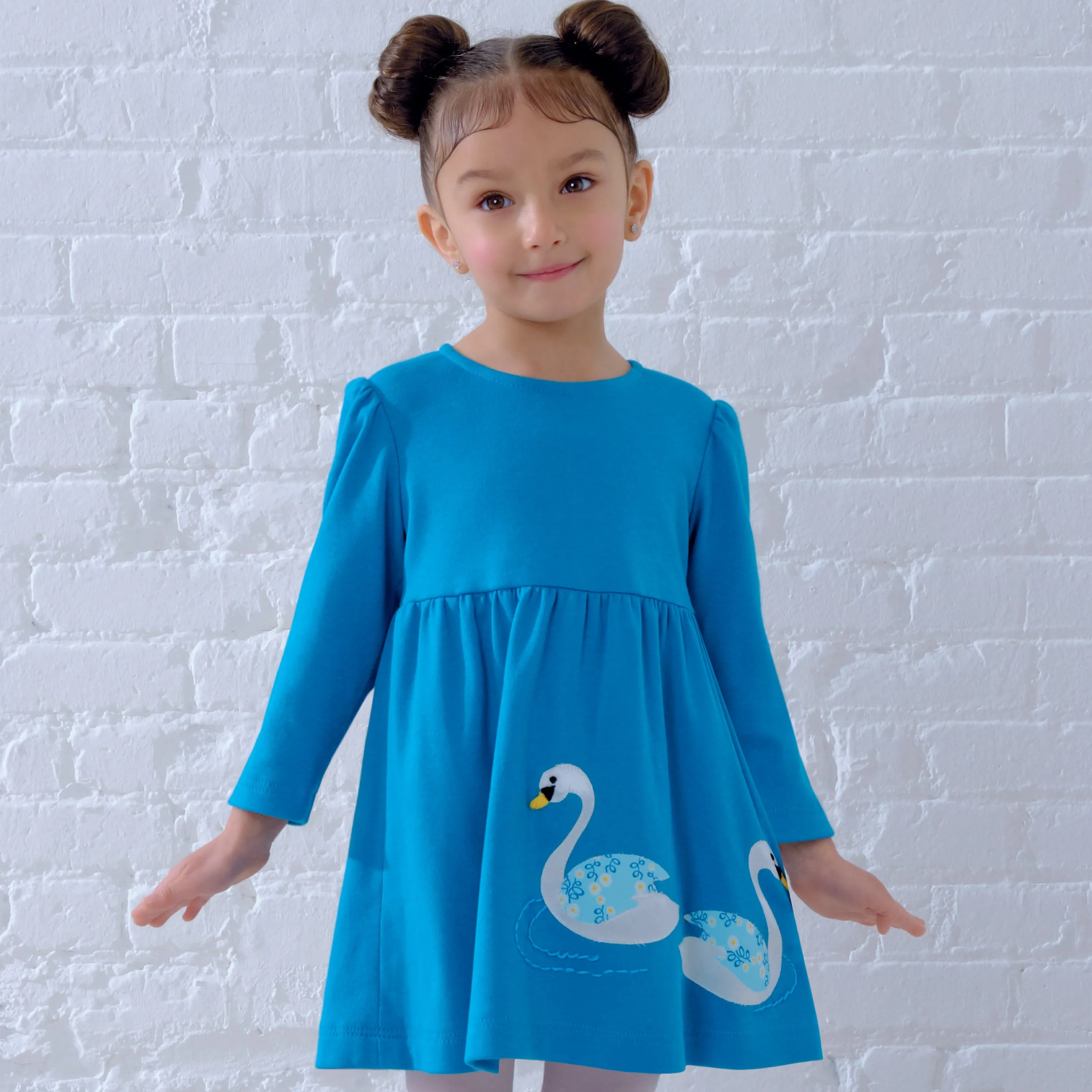 6647 New Look Sewing Pattern N6647 Toddlers' Dresses with Appliques