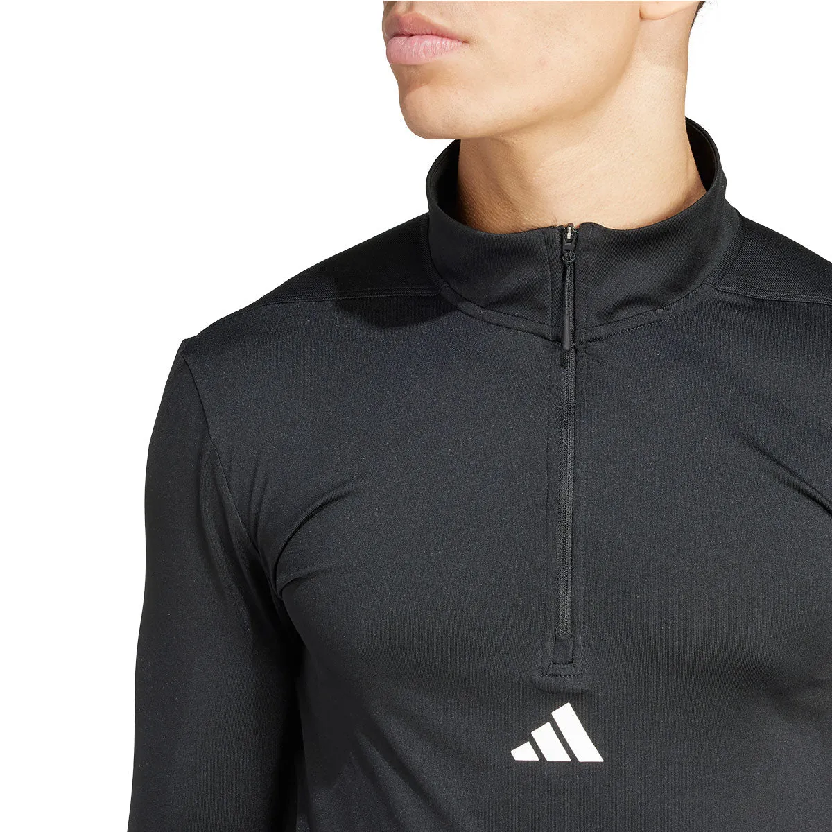 adidas Workout 1/4 Zip Top - Mens - Black/White