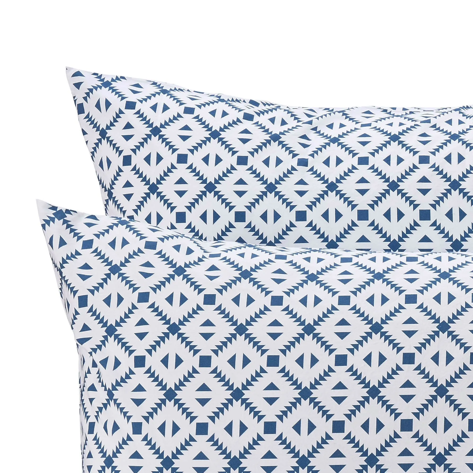 Arouca Pillowcase [White/Denim blue]