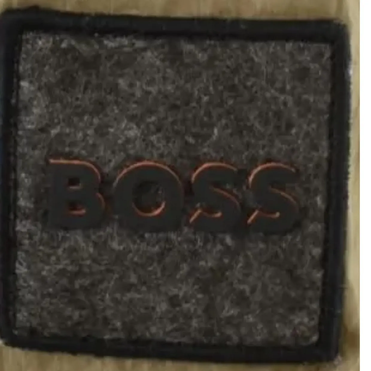 BOSS Logo Patch Loony Khaki Overshirt