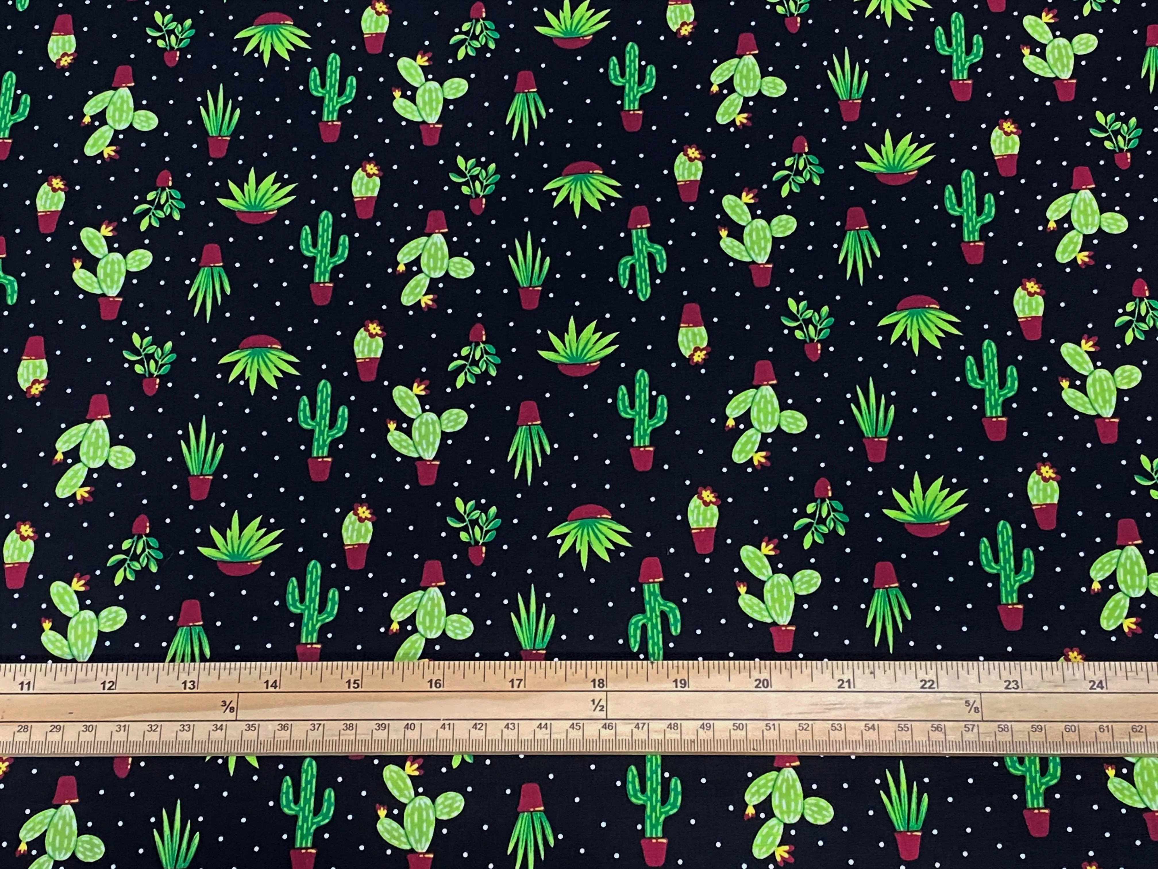 Cactus - Cotton Poplin Patchwork HALF METRE