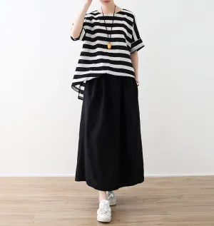 Casual Summer Women Skirts Women Skirts Women Linen Cotton Skirts ATM962330