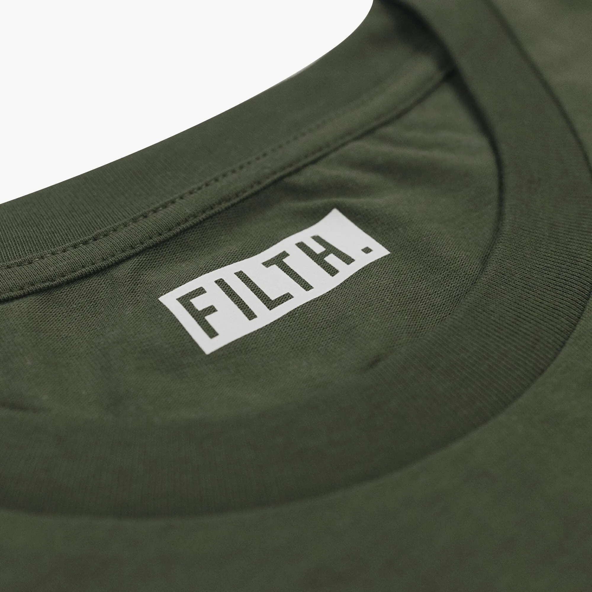 FILTH. Tee - Khaki With Khaki Logo