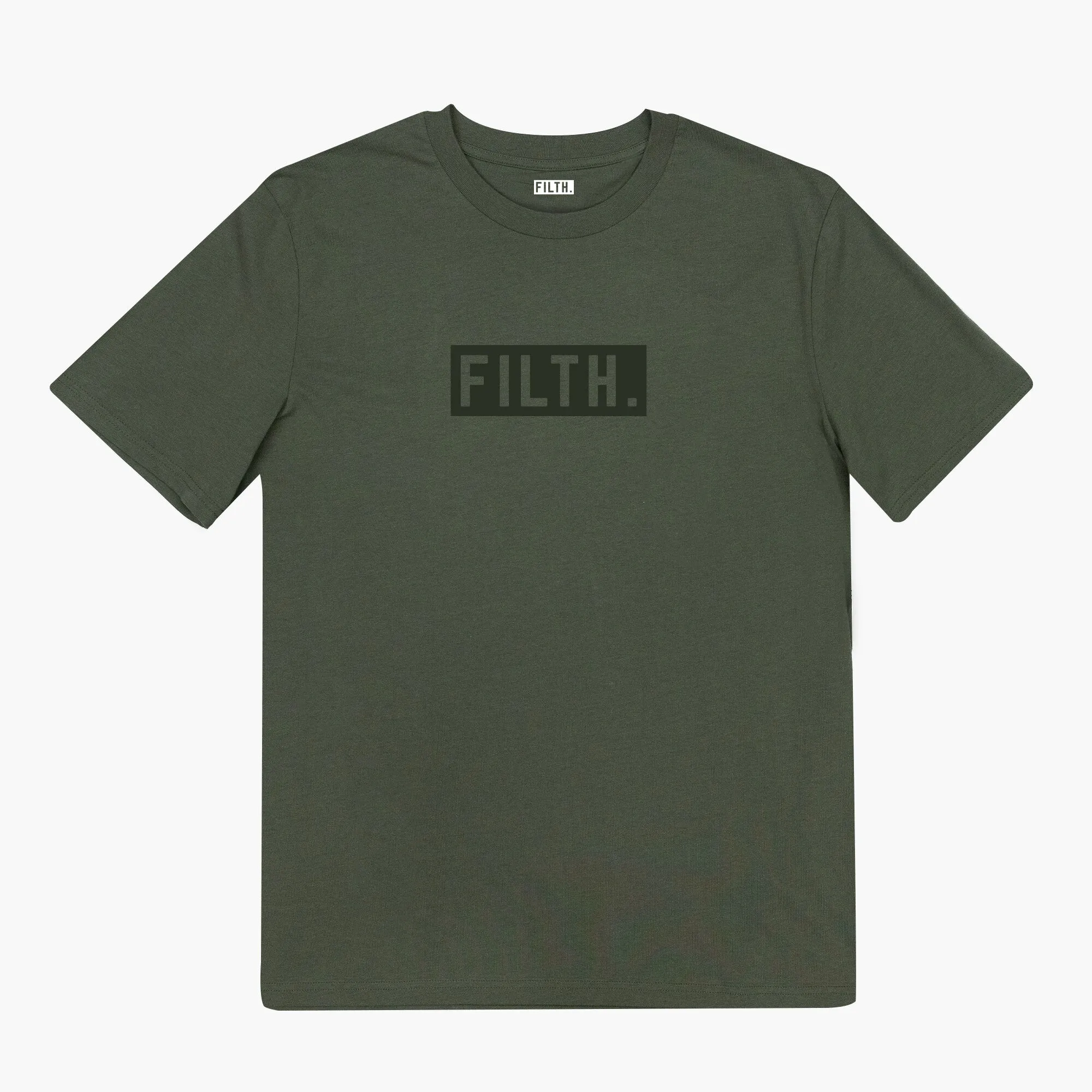 FILTH. Tee - Khaki With Khaki Logo