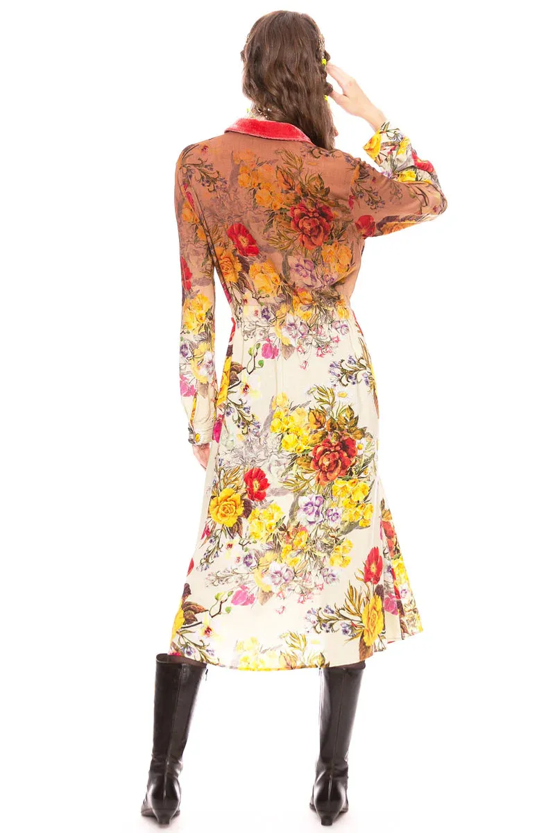 Floral Beauty Shirt Dress