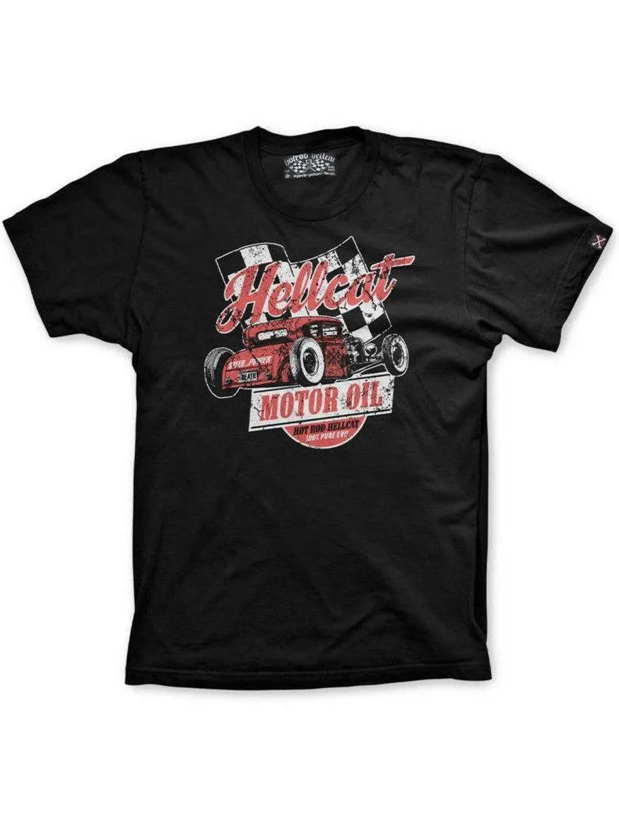 Hotrod Hellcat Mens Tshirt Motor Oil