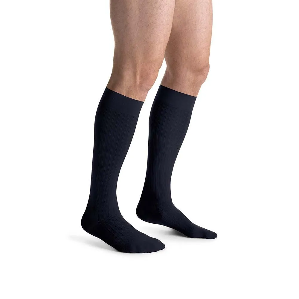 JOBST forMen Ambition Compression Socks, 20-30 mmHg, Knee High, SoftFit Band, Closed Toe