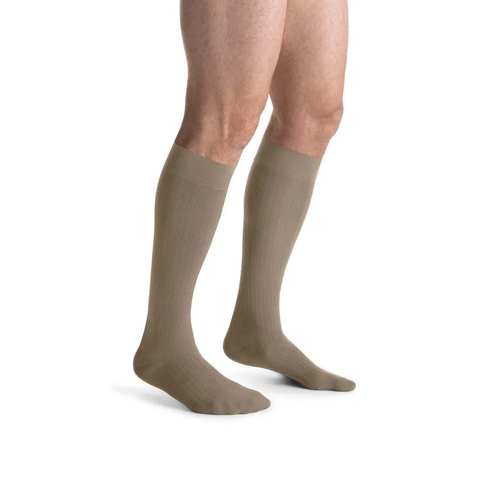 JOBST forMen Ambition Compression Socks, 20-30 mmHg, Knee High, SoftFit Band, Closed Toe