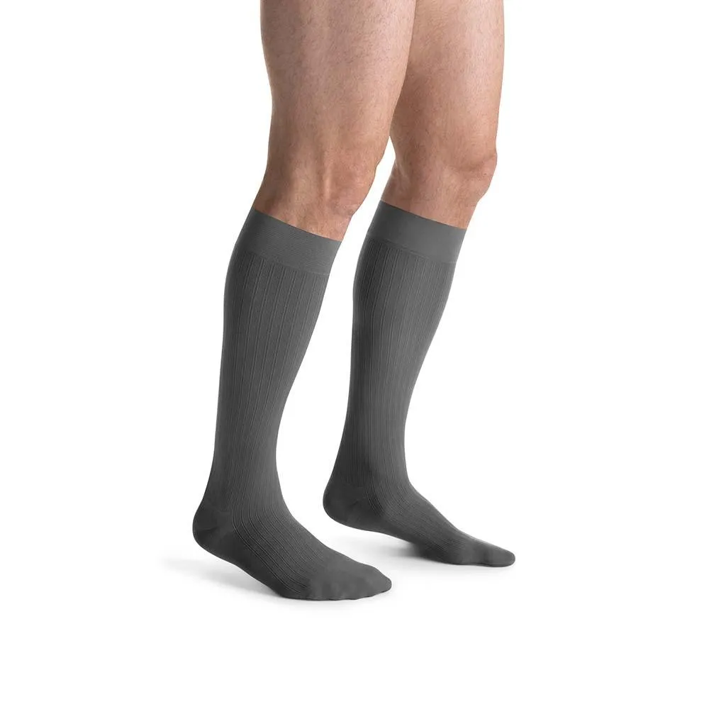 JOBST forMen Ambition Compression Socks, 20-30 mmHg, Knee High, SoftFit Band, Closed Toe