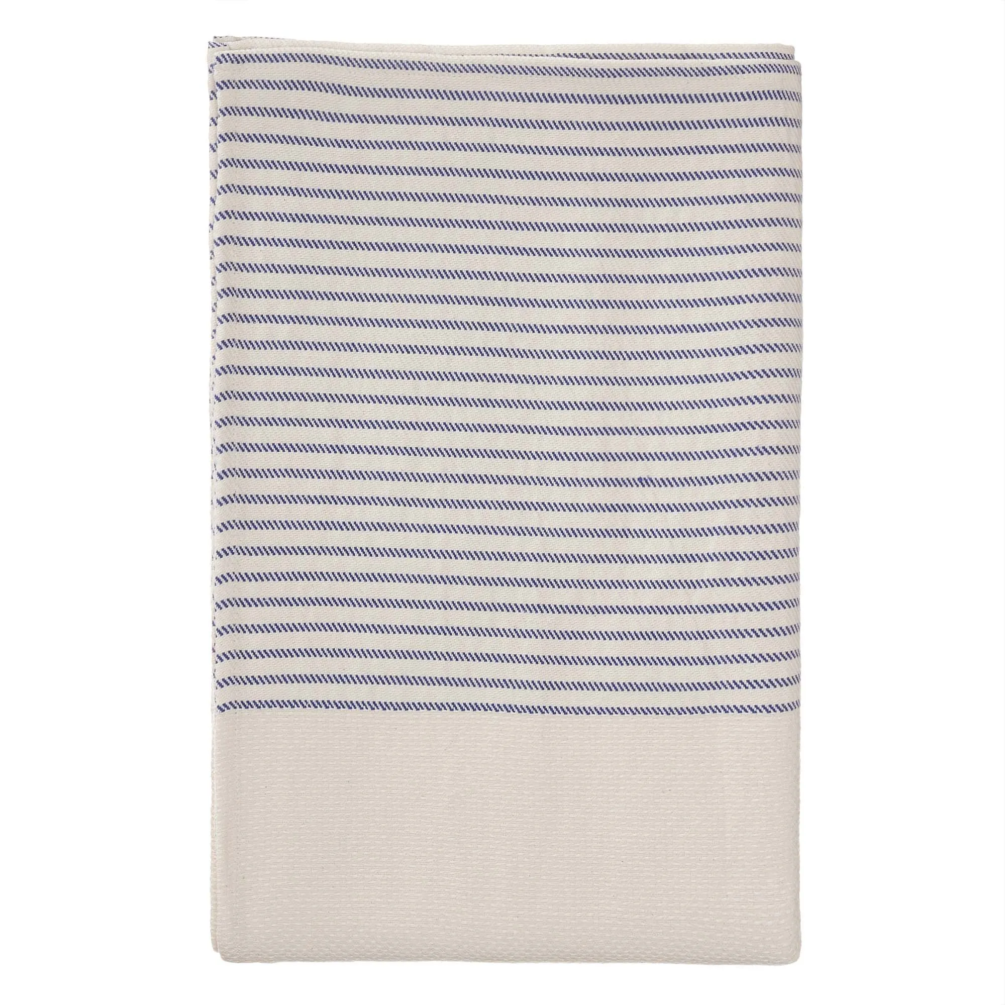 Kadan european linen Quilt [White/Ultramarine]