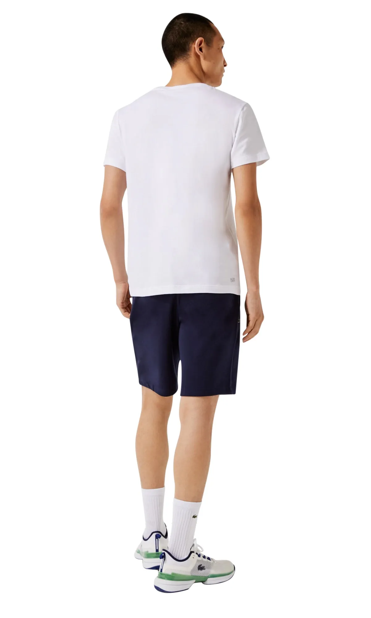 Lacoste Men's SPORT Patchwork Crocodile Print Cotton T-shirt