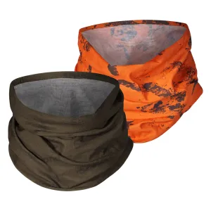 Neck Gaiter 2-Pack - Pine green/InVis Orange Blaze by Seeland