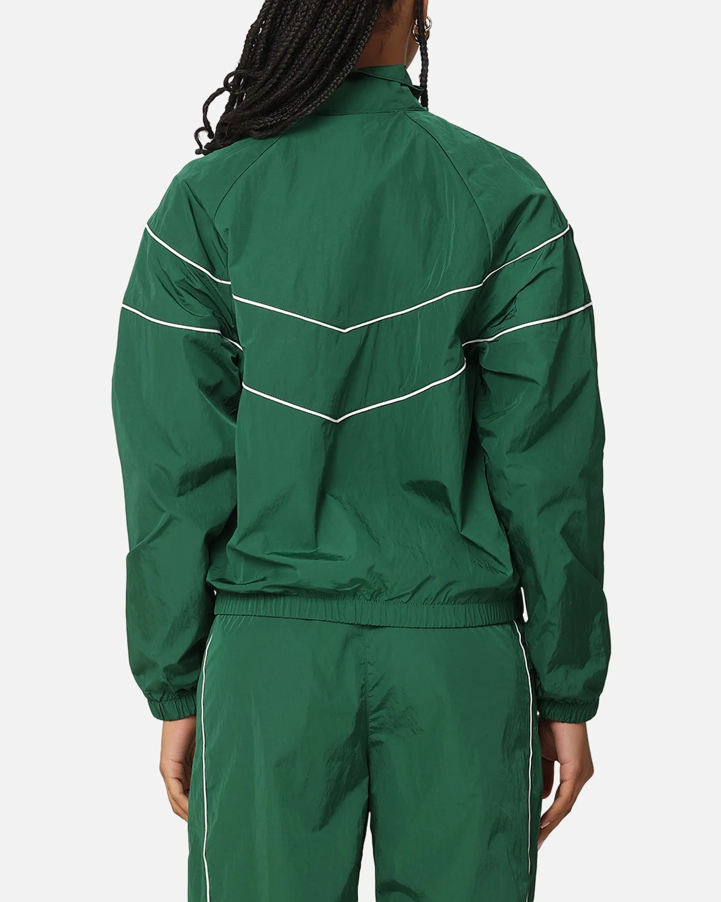 Nike Women's Sportswear Loose UV Woven Full-Zip Jacket Gorge Green/Sail