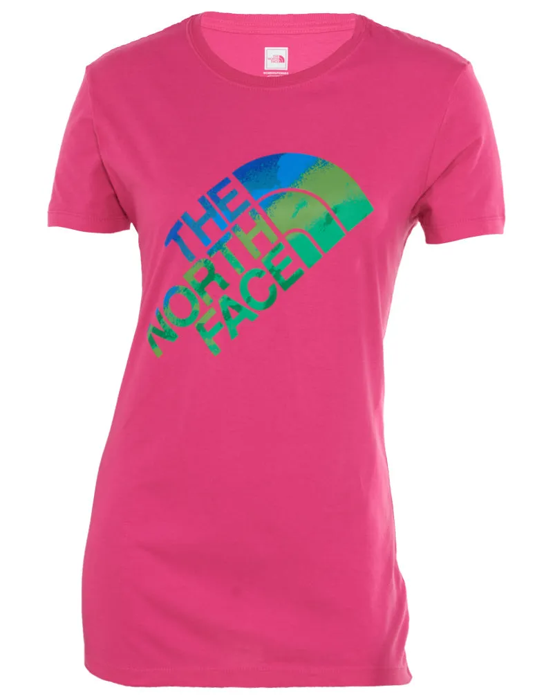 North Face S/s Blurred Lines Graphics Tee Womens Style : Cjp8