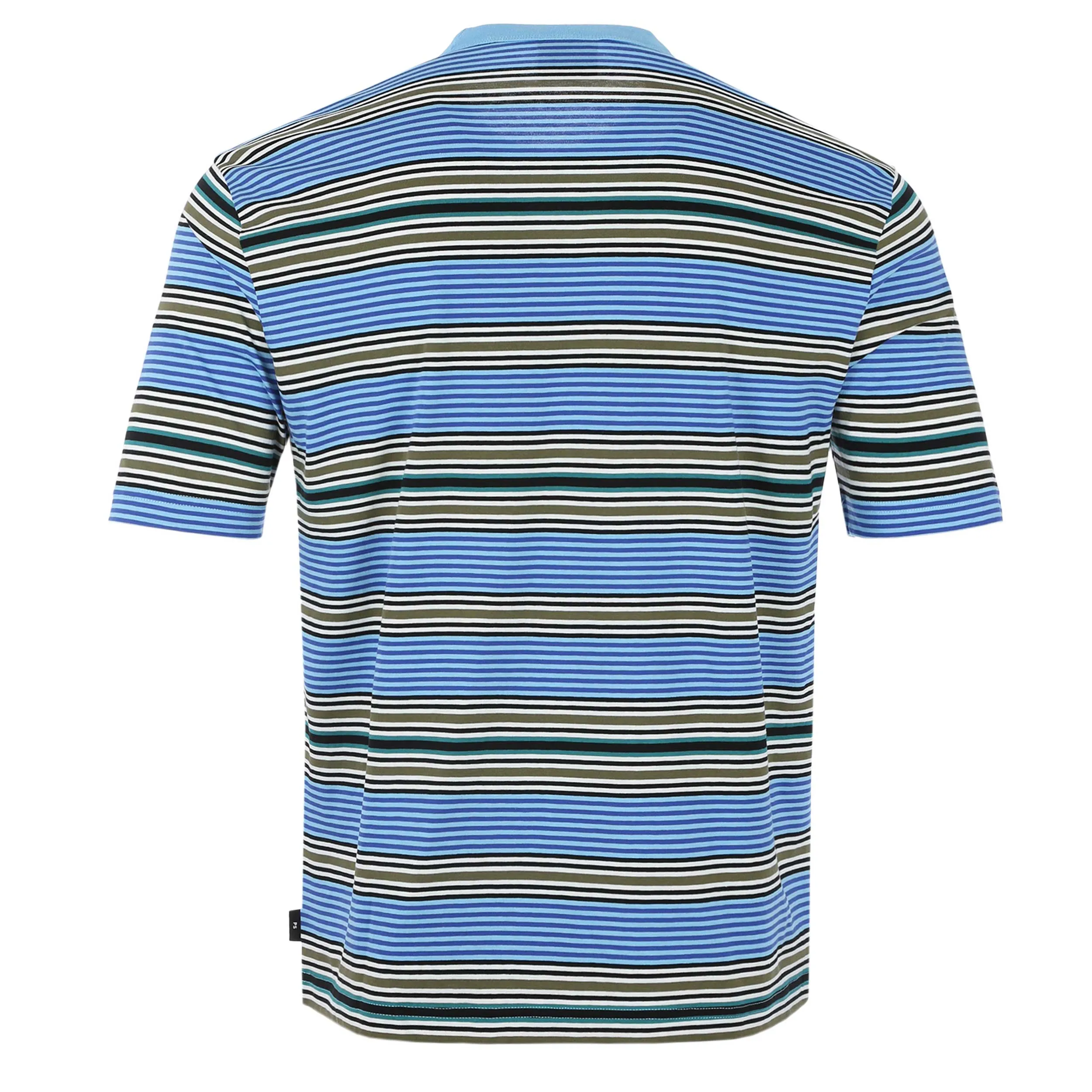 Paul Smith Stripe T Shirt in Blue