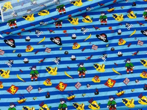 Pirates  - Cotton Poplin Patchwork HALF METRE