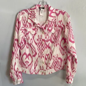 Print Jean Jacket-Pink