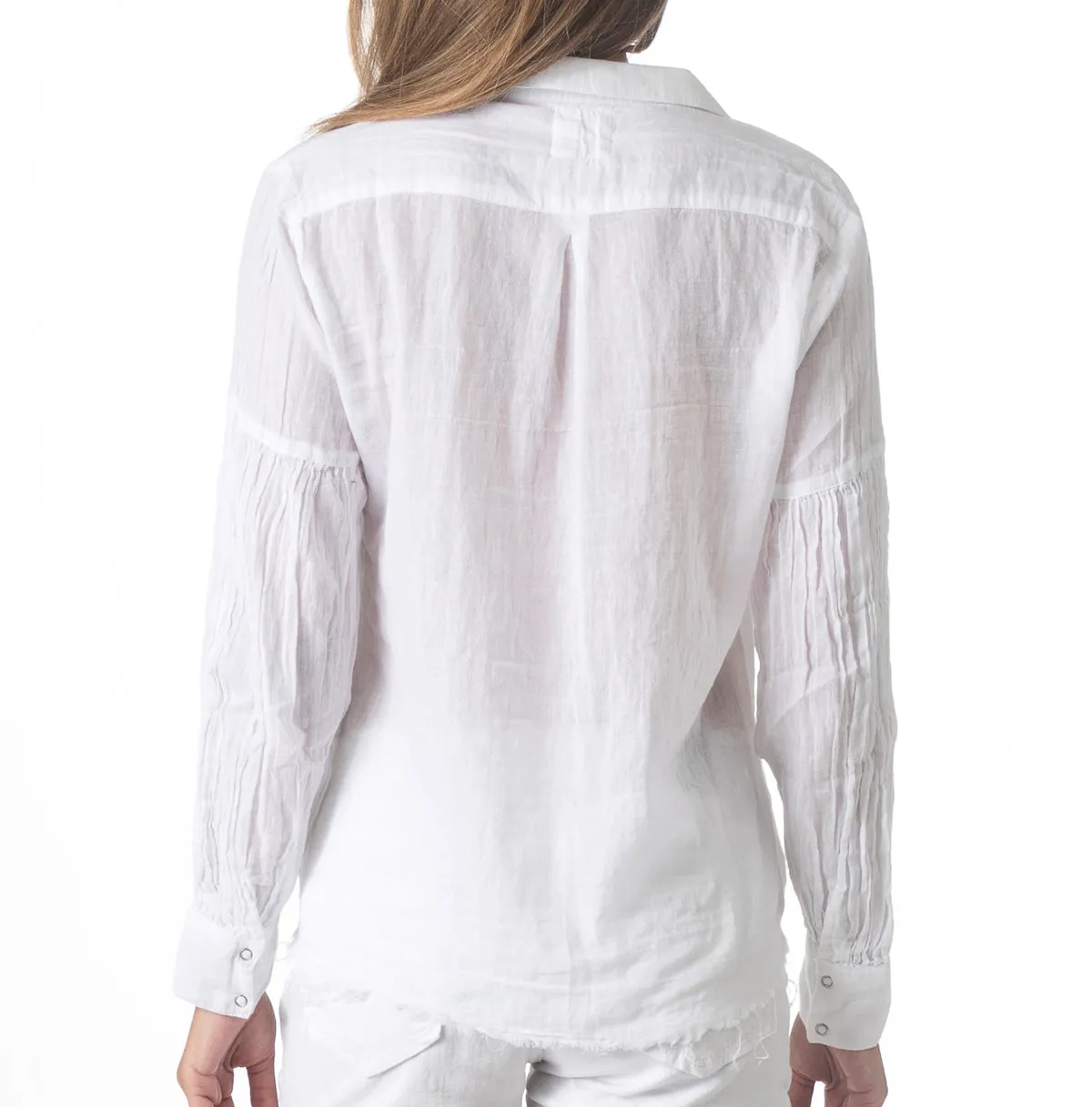 Puffed Gauze Blouse