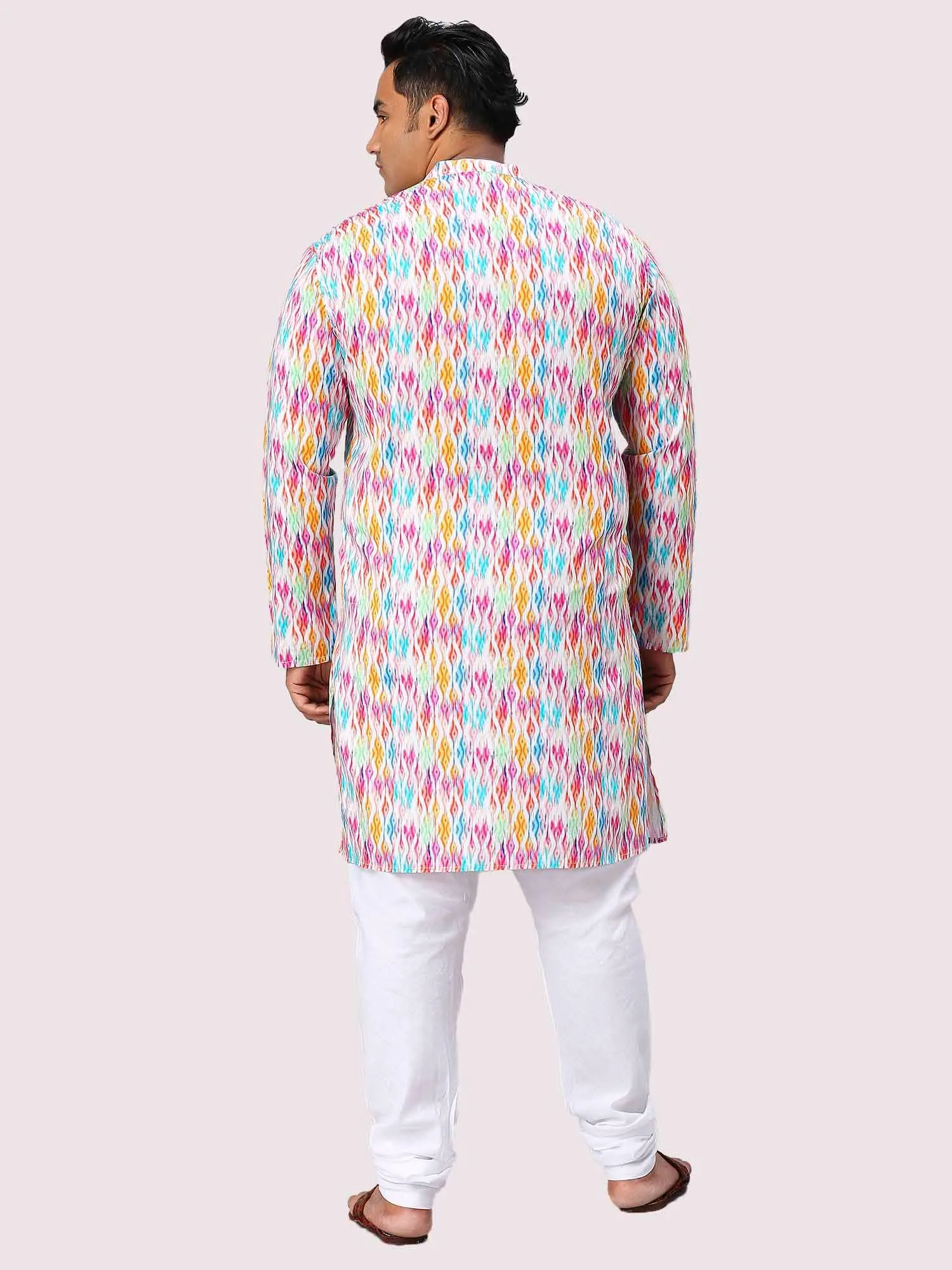 Raas Digital Printed Men's Plus Size Kurta