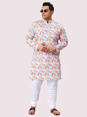 Raas Digital Printed Men's Plus Size Kurta