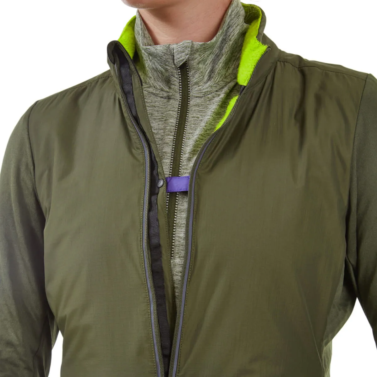 Ronhill Tech Hyperchill Jacket Womens | Khaki/citrus