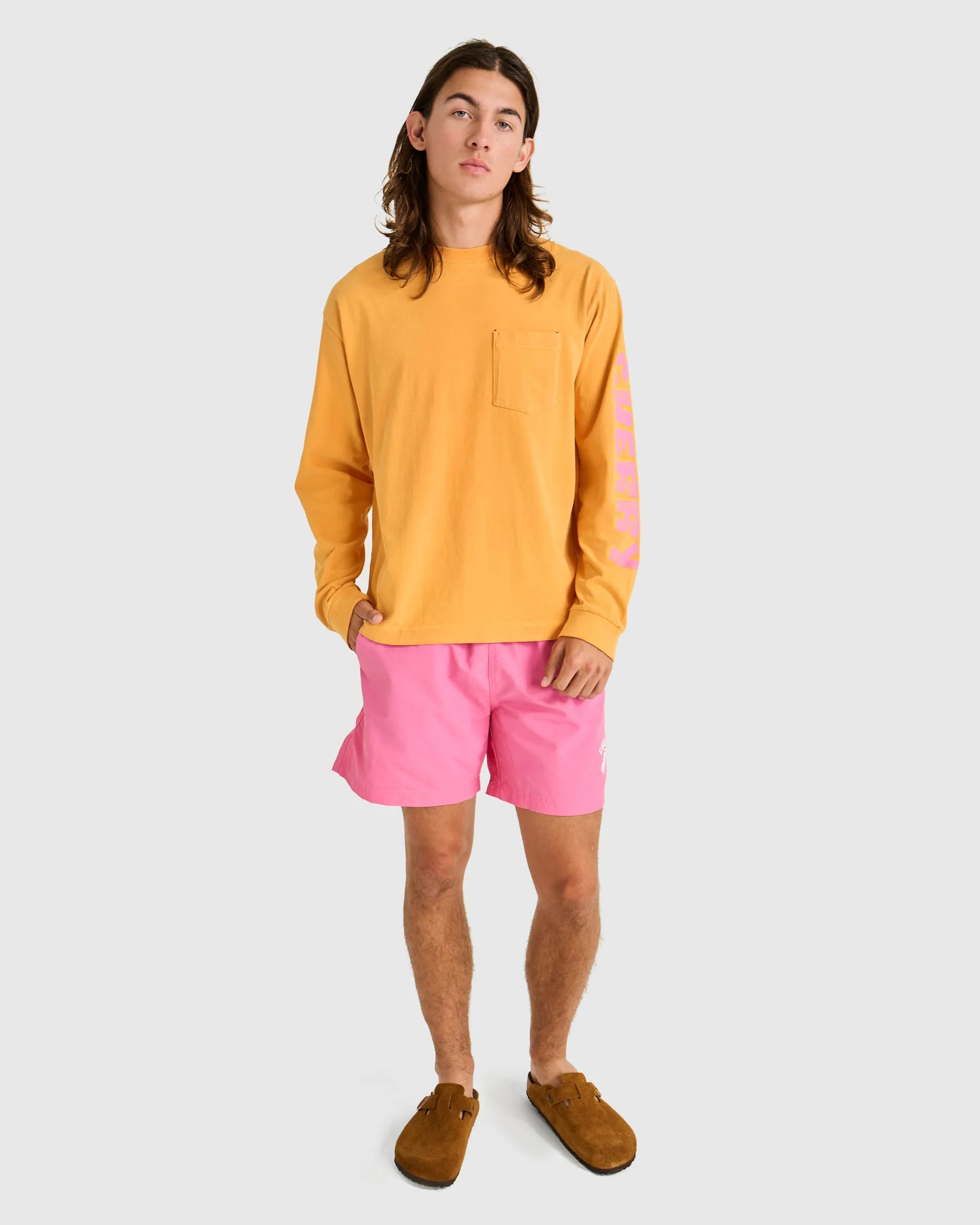 Sunset Pocket Tee L/S (Tangerine)