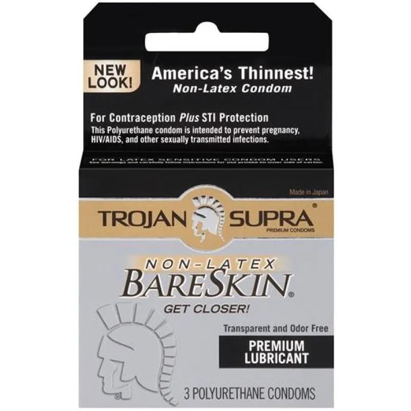 Trojan Supra Bareskin Polyurethane - 3 Pack