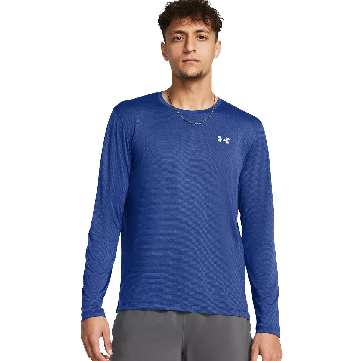 Under Armour Streaker Long Sleeve Running Tee - Mens - Tech Blue/Reflective