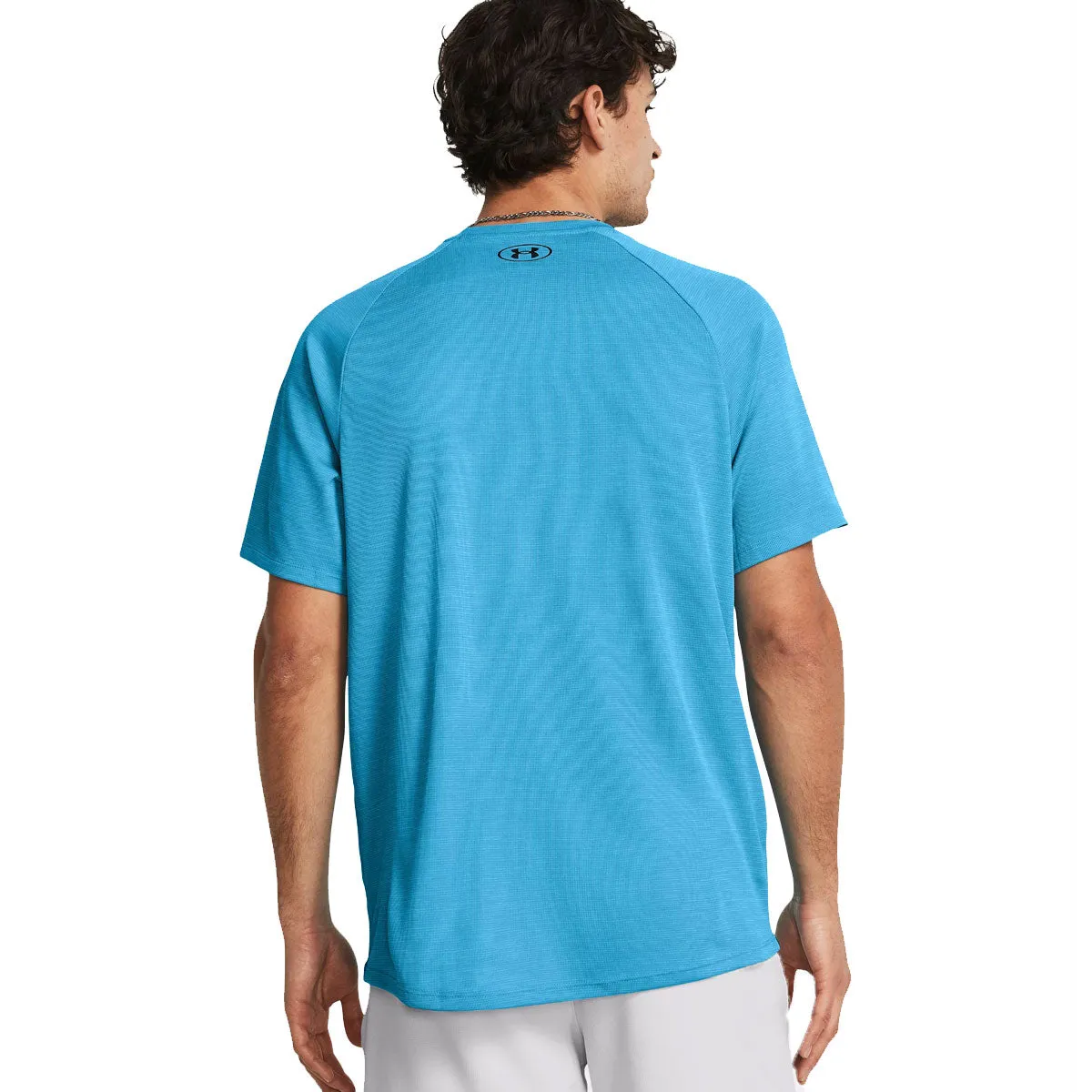 Under Armour Tech Textured Short Sleeve Tee - Mens - Capri/Black